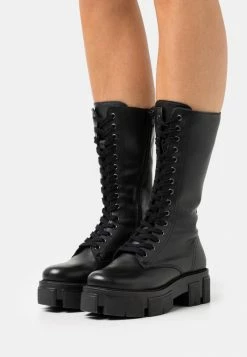 Zign RECYCLED LEATHER - Bottes à Plateau - Black