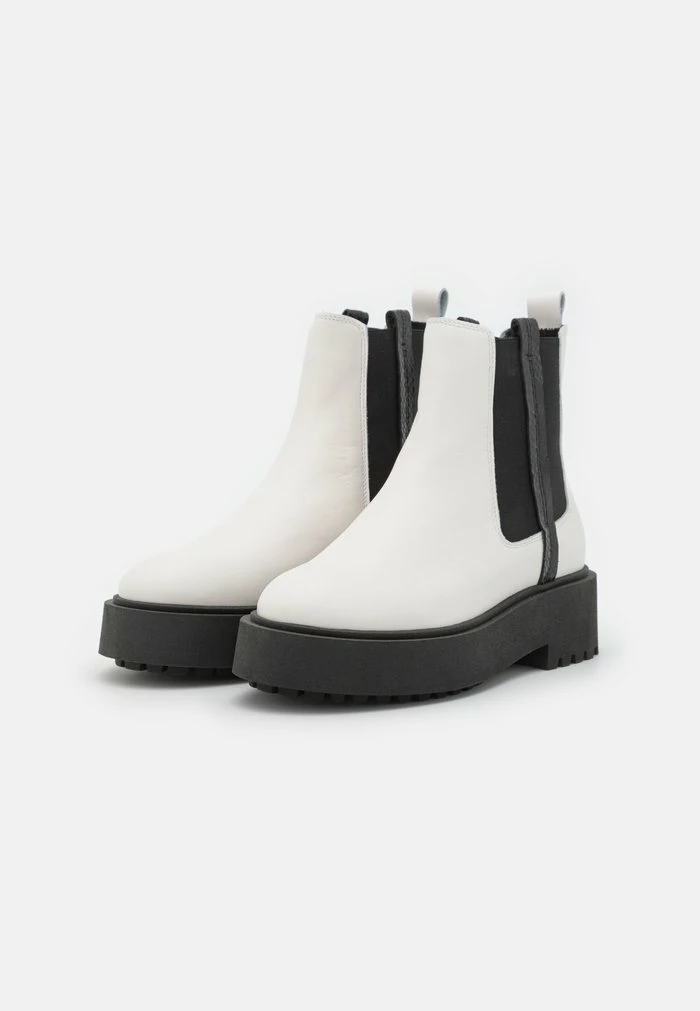 Zign LEATHER - Bottines à Plateau - White – Image 3