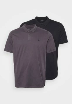 Zign 2 PACK - Polo - Black/dark Grey