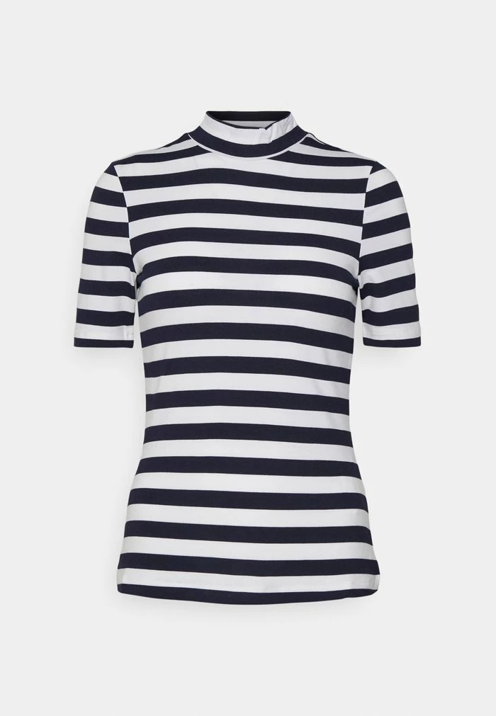 Zign T-shirt Basique - Dark Blue White – Image 4