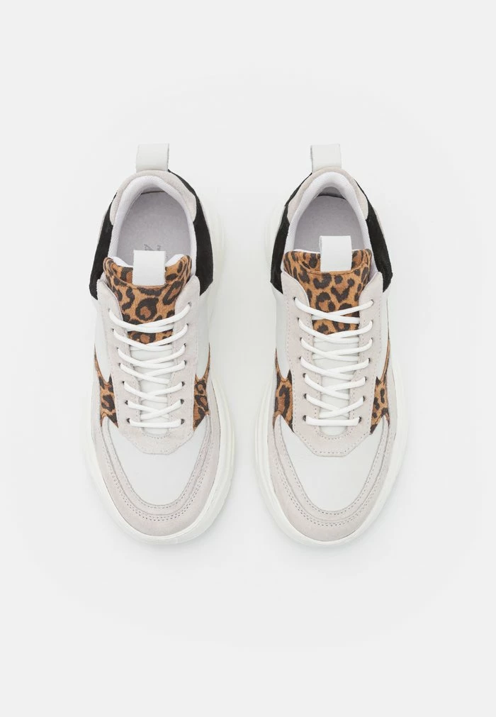Zign LEATHER - Baskets Basses - White/brown/black – Image 6