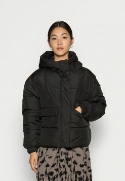 Zign SHORT PUFFER - Veste D'hiver - Black