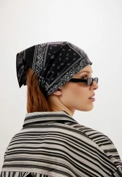 Zign BANDANA UNISEX 2 PACK - Foulard - Black/white