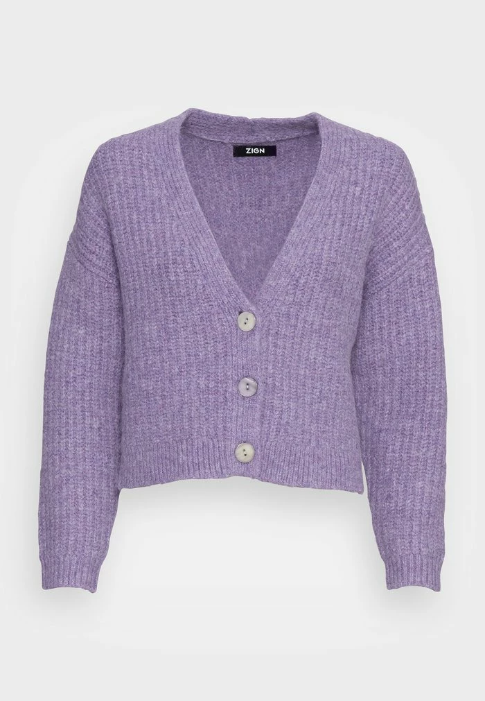 Zign WOOL BLEND JUMPER - Gilet - Lilac – Image 4