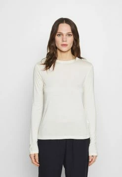 Zign SILK BLEND Longsleeve - T-shirt à Manches Longues - Off-white