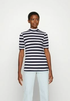 Zign T-shirt Basique - Dark Blue White