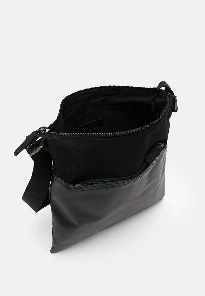 Zign LEATHER UNISEX - Sac Bandoulière - Black – Image 3