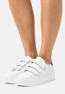 Zign LEATHER - Baskets Basses - White/black