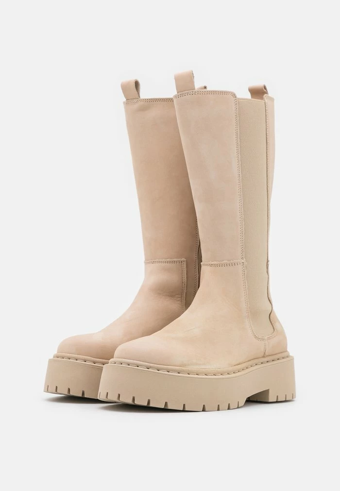 Zign LEATHER - Bottes à Plateau - Nude – Image 3