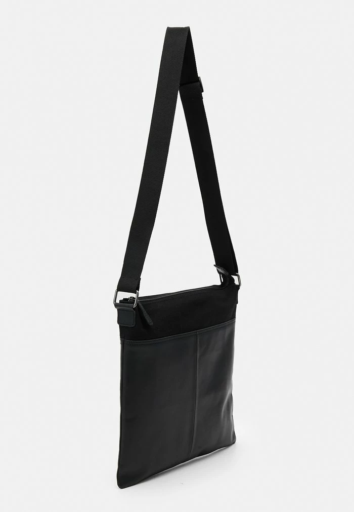 Zign LEATHER UNISEX - Sac Bandoulière - Black – Image 2