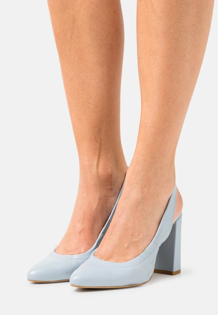 Zign LEATHER - Escarpins à Talons Hauts - Light Blue