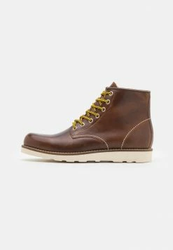 Zign LEATHER - Bottines à Lacets - Brown
