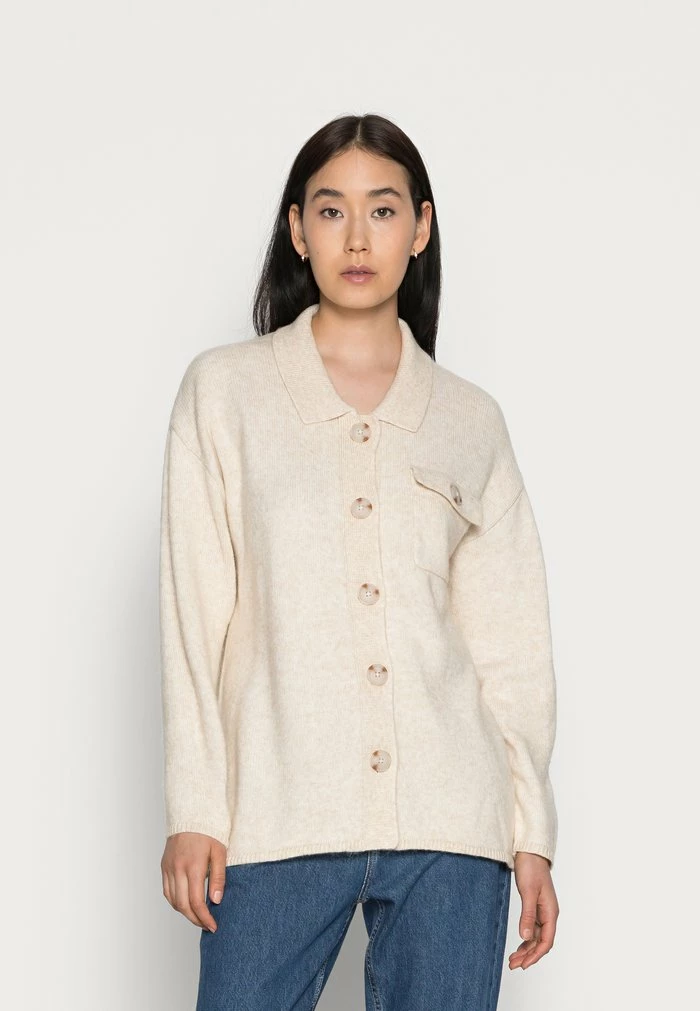 Zign ALPACA WOOL BLEND CARDIGAN - Gilet - Beige